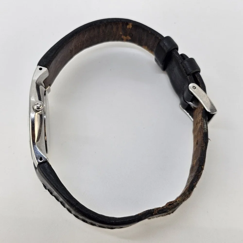 Skagen Women's Watch 28MM Cream Dial Brown Leather Bands NEW Battery READ